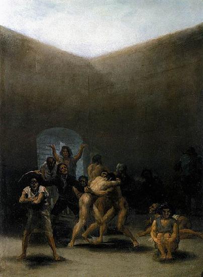 Francisco de Goya The Yard of a Madhouse oil painting image